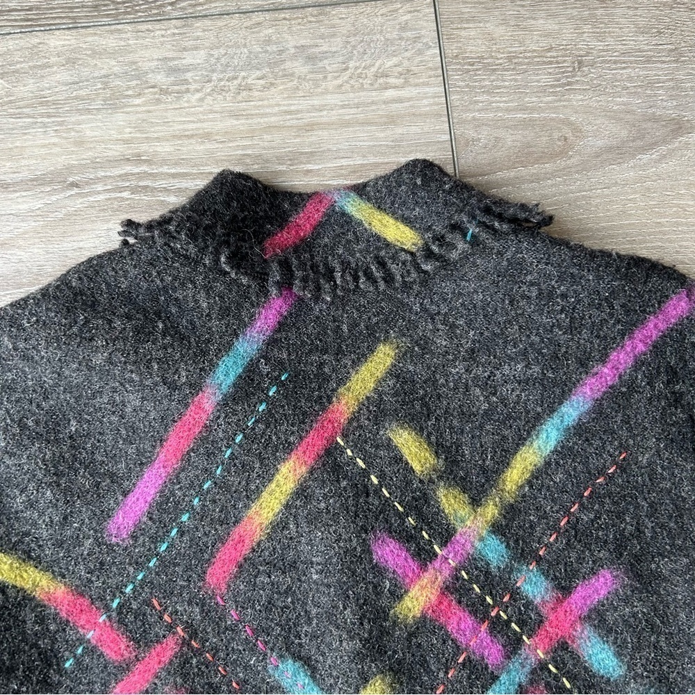 Talbots Abstract Printed Pure Wool Felted Jacket - Picture 14 of 15